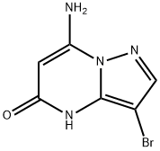 7-Amino-3-bromopyrazolo[1,5-a]pyrimidin-5-ol Struktur