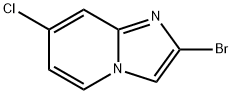 2-ブロモ-7-クロロイミダゾ[1,2-A]ピリジン 化学構造式
