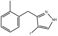 4-Iodo-3-(2-methylbenzyl)-1H-pyrazole Struktur