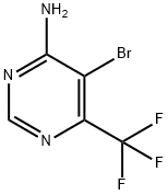 5-Bromo-6-(trifluoromethyl)pyrimidin-4-amine Structure