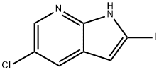 5-氯-2-碘-1H-吡咯并[2,3-B]吡啶, 1260848-49-4, 结构式