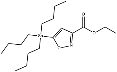 ETHYL 5-TRIBUTYLSTANNANYLISOXAZOLE-3-CARBOXYLATE Struktur