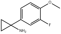 1-(3-fluoro-4-Methoxyphenyl)cyclopropanaMine hydrochloride Struktur