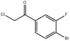 1-(4-溴-3-氟苯基)-2-氯乙酮,1260857-14-4,结构式