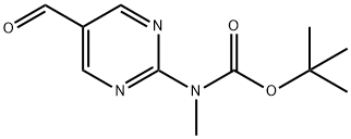 (5-ForMyl-pyriMidin-2-yl)-Methyl-carbaMic acid tert-butyl ester Struktur