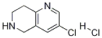 3-chloro-5,6,7,8-tetrahydro-1,6-naphthyridine hydrochloride Structure
