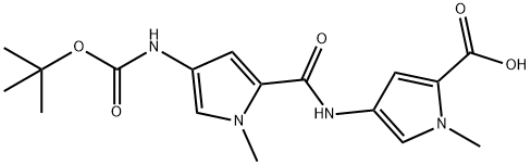 4-[(4-tert-butoxycarbonylamino-1-methyl-1H-pyrrole-2-carboxy Struktur