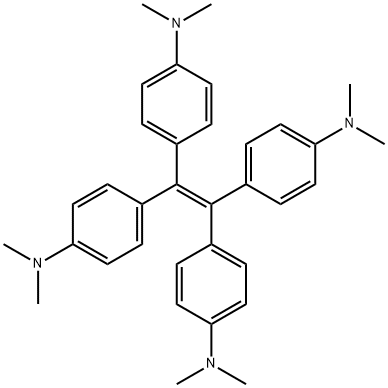 4,4',4'',4'''-(乙烯-1,1,2,2-四基)四(N,N-二甲基苯胺),1261-86-5,结构式