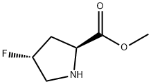 (2S,4R)-4-氟-D-脯氨酸甲酯,126111-11-3,结构式