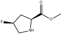 顺式-4-氟-L-脯氨酸甲酯(盐酸盐), 126111-12-4, 结构式