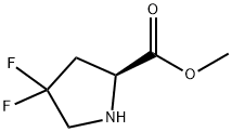 (2S)-4,4-二氟吡咯烷-2-羧酸甲酯, 126111-14-6, 结构式
