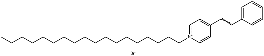 N-オクタデシル-4-スチルバゾールブロミド 化学構造式