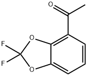 4-乙酰基-2,2-二氟-1,3-苯并二恶茂 结构式