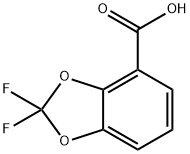 2,2-二氟-1,3-苯并二恶茂-4-羧酸,126120-85-2,结构式