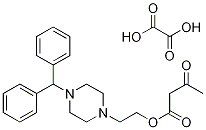 2-(4-DiphenylMethyl-1-piperazinyl)ethyl Acetoacetate Oxalate 化学構造式
