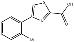 4-(2-BroMophenyl)thiazole-2-carboxylic Acid 化学構造式