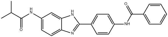 N-[4-(5-IsobutyraMido-1H-benzoiMidazol-2-yl)phenyl]benzaMide Structure