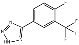 5-(3-三氟甲基-4-氟苯基)-2H-四唑, 1261268-98-7, 结构式