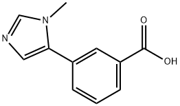 3-(1-メチル-5-イミダゾリル)安息香酸 化学構造式