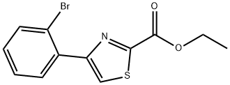 4-(2-溴苯基)噻唑-2-甲酸乙酯, 1261269-07-1, 结构式