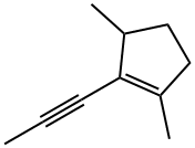 Cyclopentene, 1,3-dimethyl-2-(1-propynyl)- (9CI) Structure