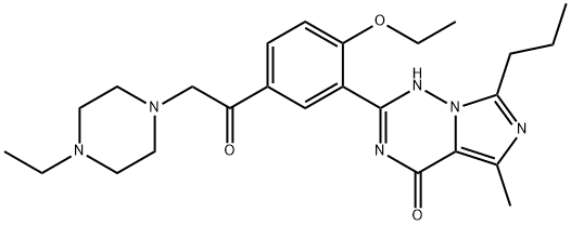 乙酰伐地那非 结构式