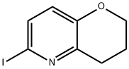 6-Iodo-3,4-dihydro-2H-pyrano[3,2-b]pyridine Struktur