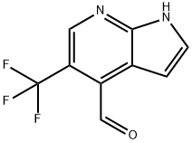 5-(Trifluoromethyl)-1H-pyrrolo[2,3-b]pyridine-4-carbaldehyde Structure