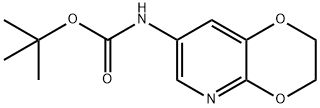 tert-Butyl (2,3-dihydro-[1,4]dioxino-[2,3-b]pyridin-7-yl)carbamate Struktur