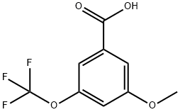 3-Methoxy-5-(trifluoroMethoxy)benzoic acid, 1261442-97-0, 结构式