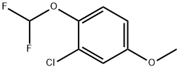 Benzene, 2-chloro-1-(difluoromethoxy)-4-methoxy- Structure