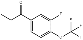 1-(3-fluoro-4-(trifluoroMethoxy)phenyl)propan-1-one Structure