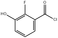 2-fluoro-3-hydroxybenzoyl chloride Struktur