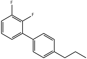 2,3-Difluoro-4'-propyl-1,1'-biphenyl 化学構造式