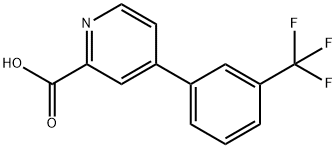 4-[(3-Trifluoromethyl)phenyl]-pyridine-2-carboxylic acid Struktur