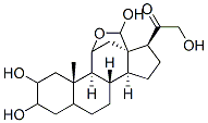 11,18-epoxy-2,3,18,21-tetrahydroxypregnan-20-one Structure
