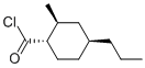 Cyclohexanecarbonyl chloride, 2-methyl-4-propyl-, (1alpha,2beta,4beta)- (9CI) Structure