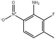 2-氟-3-甲基-6-硝基苯胺 结构式