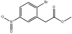 2-溴-5-硝基苯乙酸甲酯 结构式