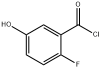 2-fluoro-5-hydroxybenzoyl chloride 化学構造式