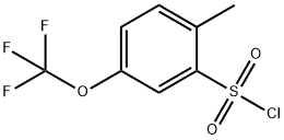 2-Methyl-5-(trifluoromethoxy)benzenesulfonylchloride Struktur
