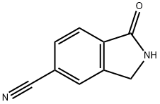 1-oxoisoindoline-5-carbonitrile 化学構造式