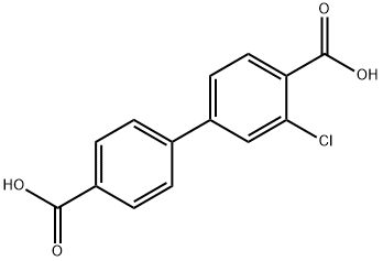 4-(4-Carboxyphenyl)-2-chlorobenzoic acid, 1261891-38-6, 结构式