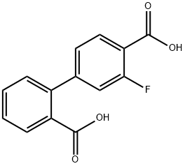 3'-Fluoro-[1,1'-biphenyl]-2,4'-dicarboxylic acid Structure