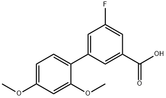 5-Fluoro-2',4'-diMethoxy-[1,1'-biphenyl]-3-carboxylic acid Structure