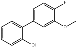 4-フルオロ-3′-メトキシビフェニル-2-オール 化学構造式