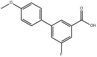 5-Fluoro-3-(4-methoxyphenyl)benzoic acid Struktur