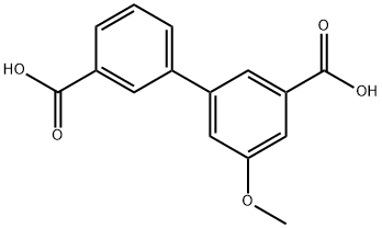 3-(3-Carboxyphenyl)-5-Methoxybenzoic acid, 1261905-12-7, 结构式