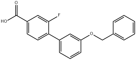 4-(3-苄氧基苯基)-3-氟苯甲酸,1261912-21-3,结构式