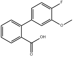 4'-Fluoro-3'-Methoxy-[1,1'-biphenyl]-2-carboxylic acid Structure